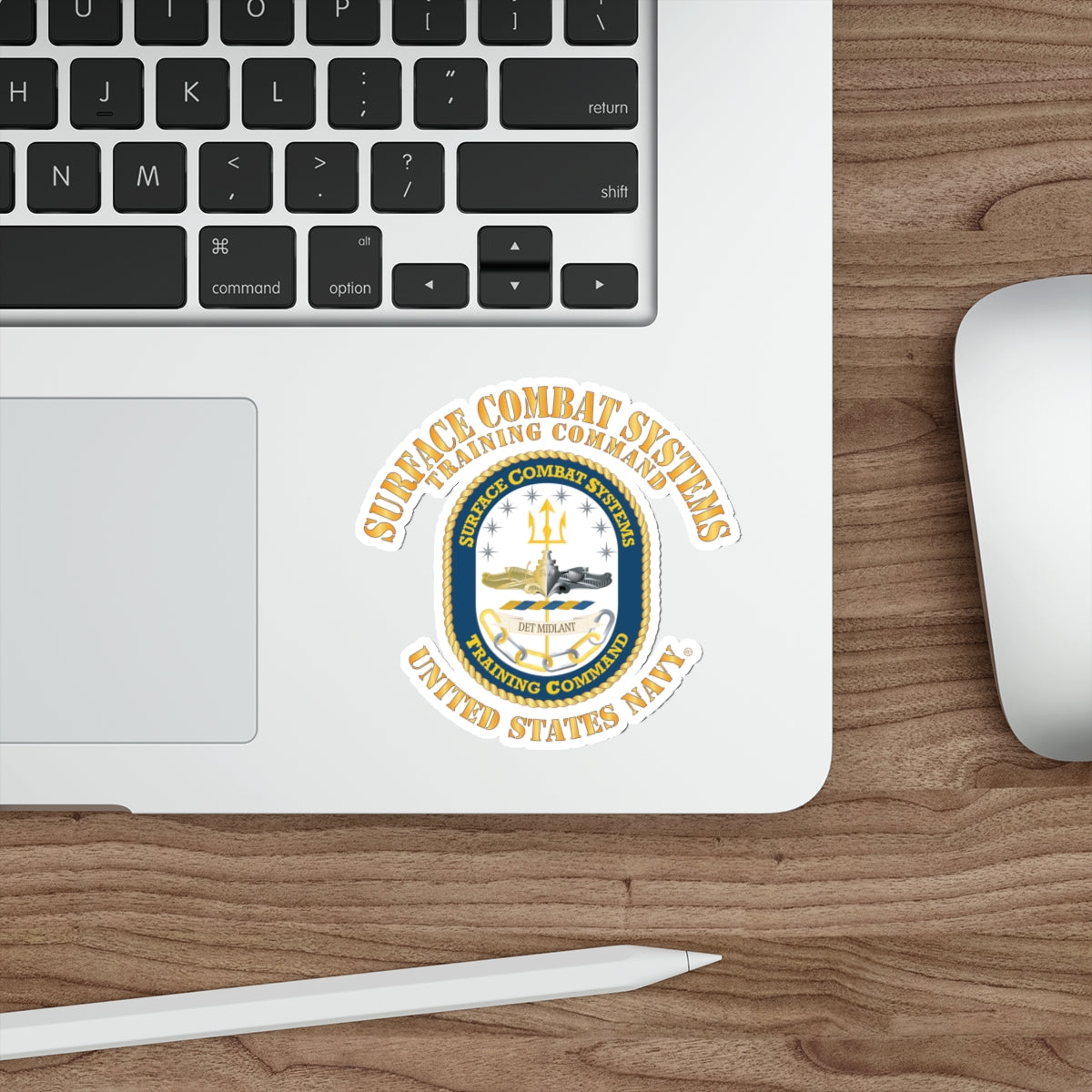 Die-Cut Vinyl Sticker - Navy - Surface Combat Systems Training Command - DET MIDLANT