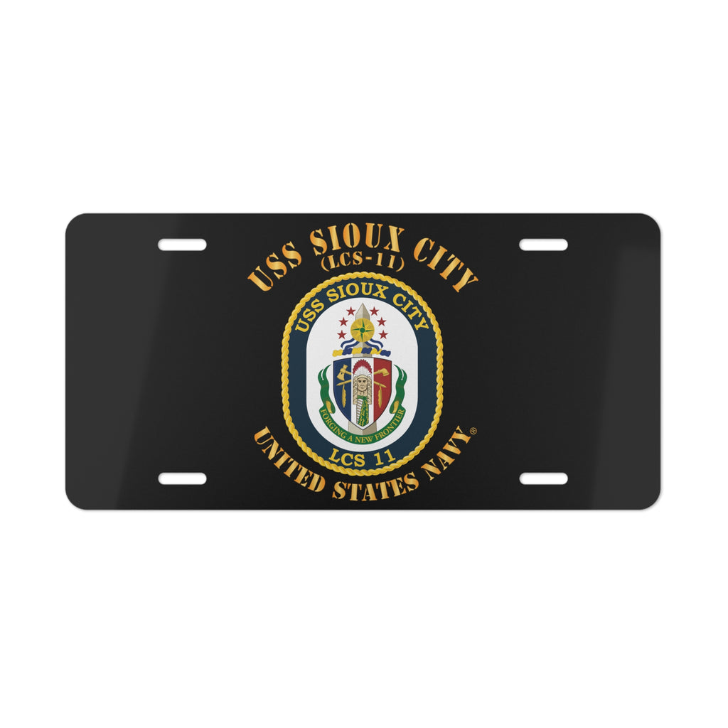 Vanity License Plate - Navy - USS Sioux City (LCS-11)