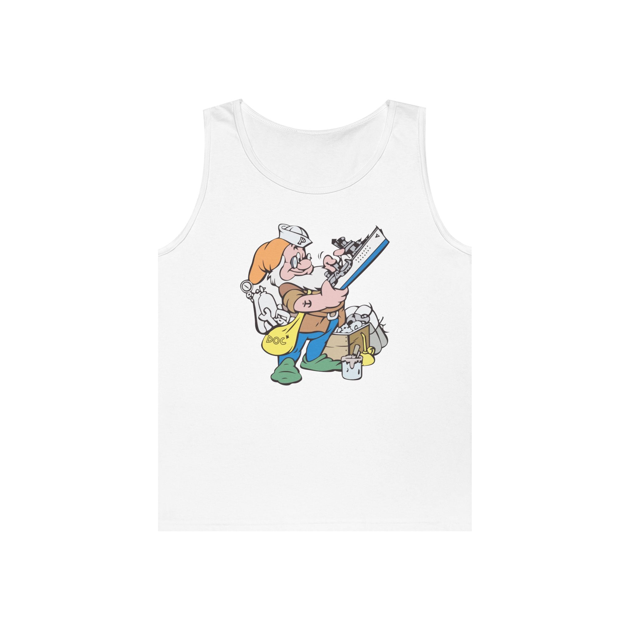 Unisex Heavy Cotton Tank Top - Navy - USS Piedmont (AD-17) wo txt