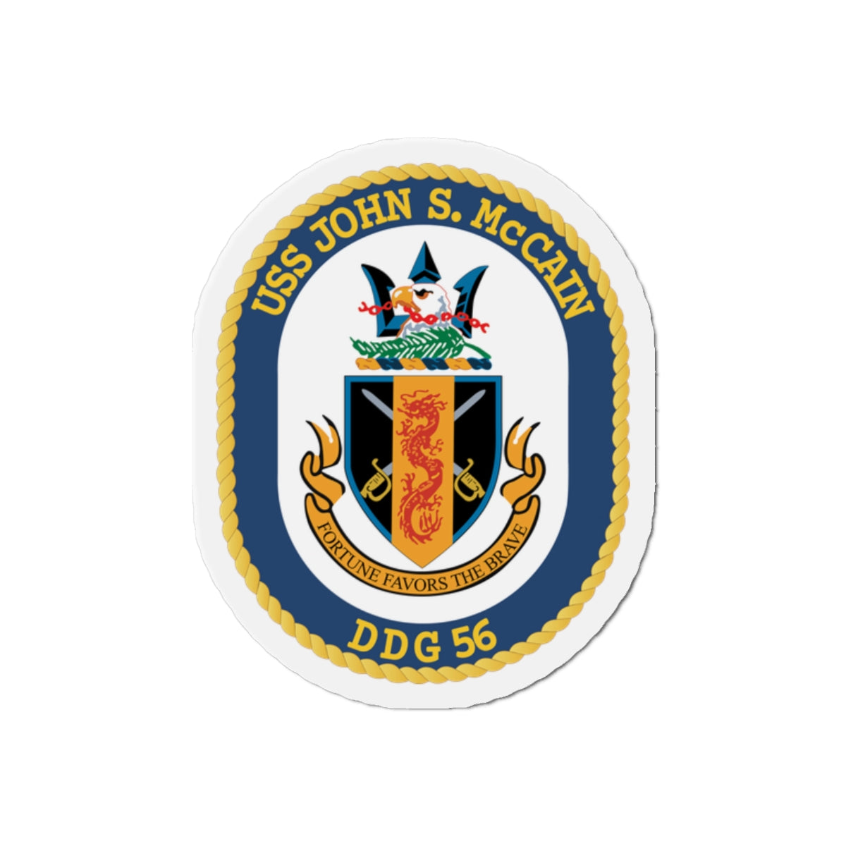 Die-Cut Magnet - Navy - USS John S. McCain (DDG-56) wo txt