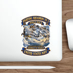 Die-Cut Vinyl Sticker - Navy - Fighting Squadron - VF 3 - WWII - Grumman F4F Wildcats - Japanese Zeros - Battle of Midway - 3D - Enhanced