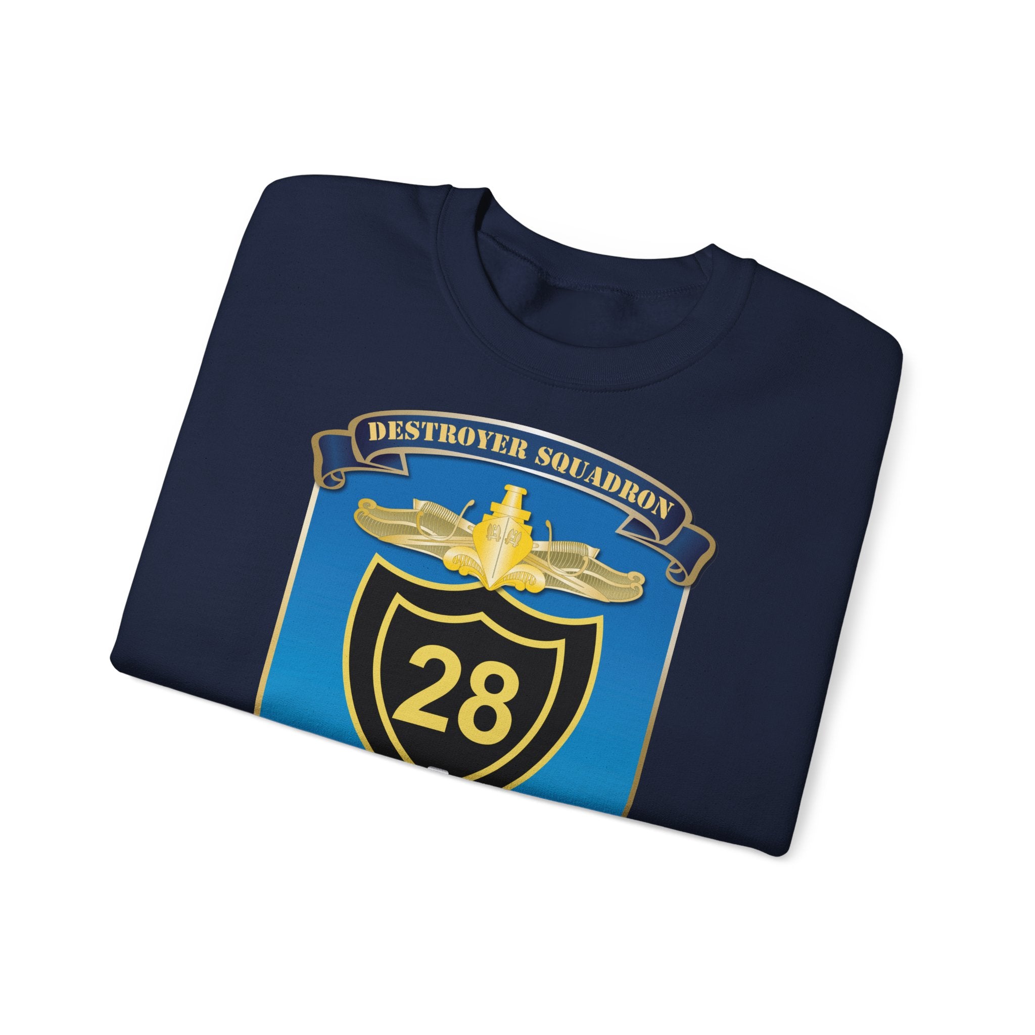 Unisex Heavy Blend™ Crewneck Sweatshirt - Navy - Destroyer Squadron 28 (DESRON-28) wo Txt