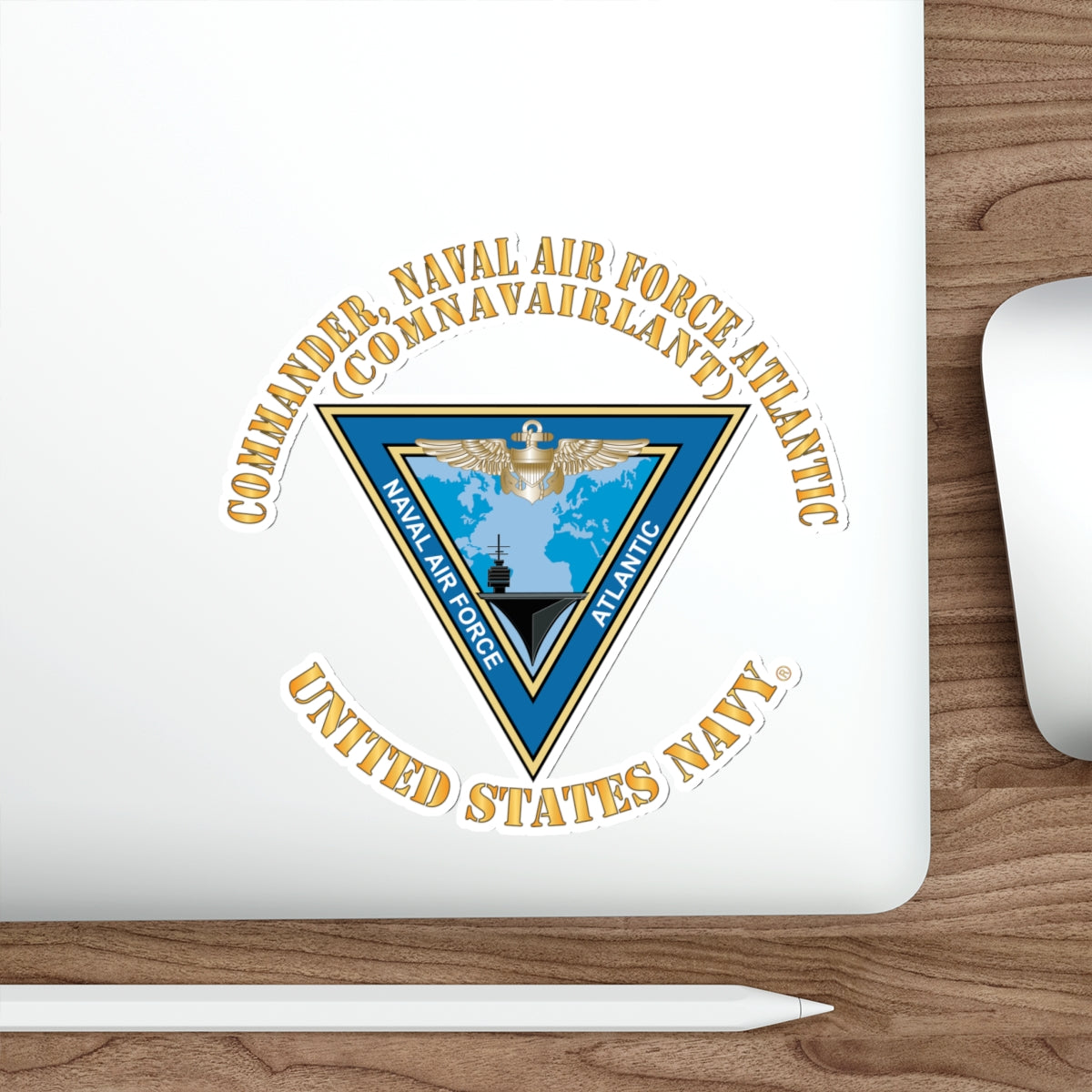 Die-Cut Vinyl Sticker - Navy - Commander, Naval Air Force Atlantic - COMNAVAIRLANT