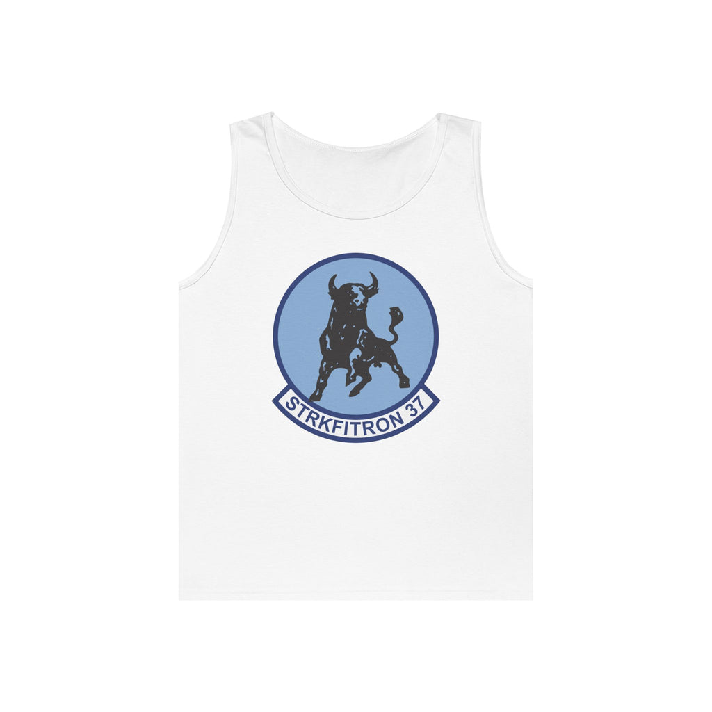 Unisex Heavy Cotton Tank Top - Navy - Strike Fighter Squadron 37 (VFA-37) wo txt