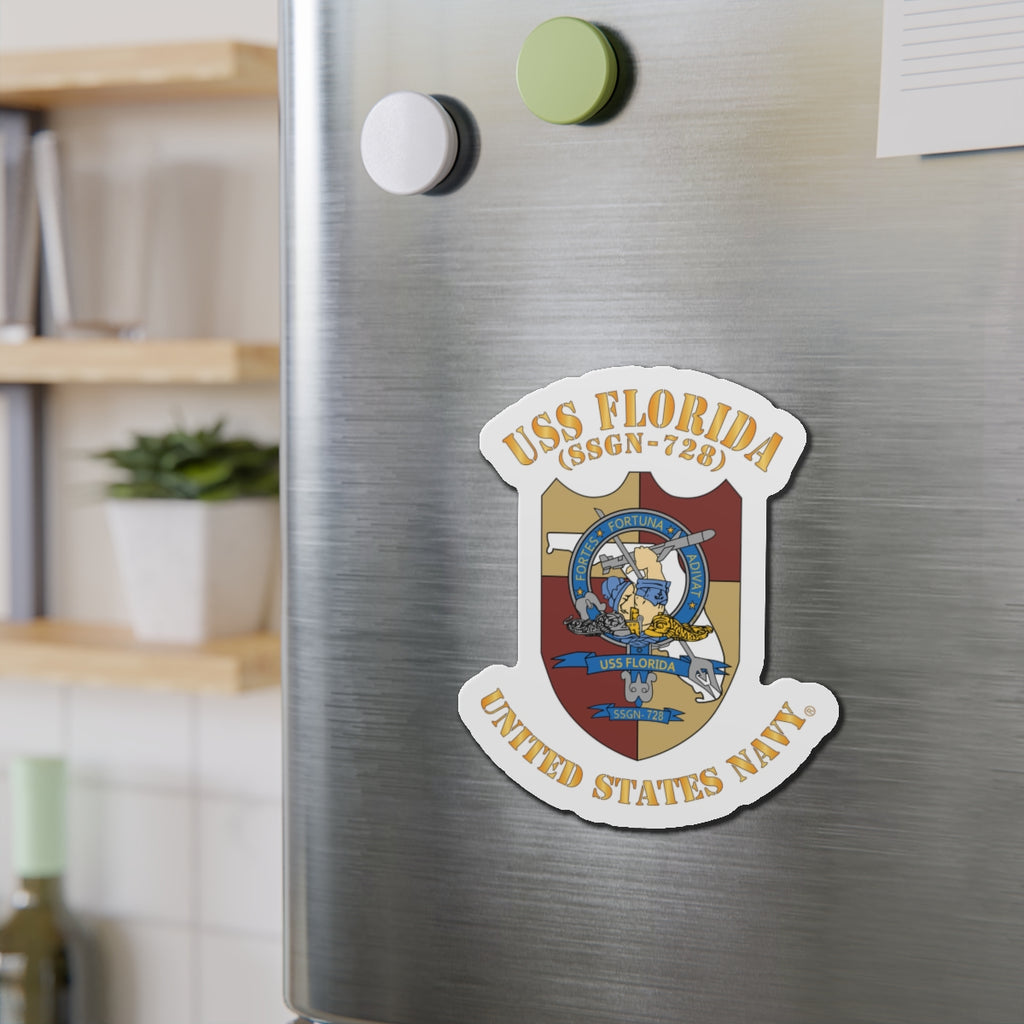 Die-Cut Magnet - Navy - USS Florida (SSGN-728)