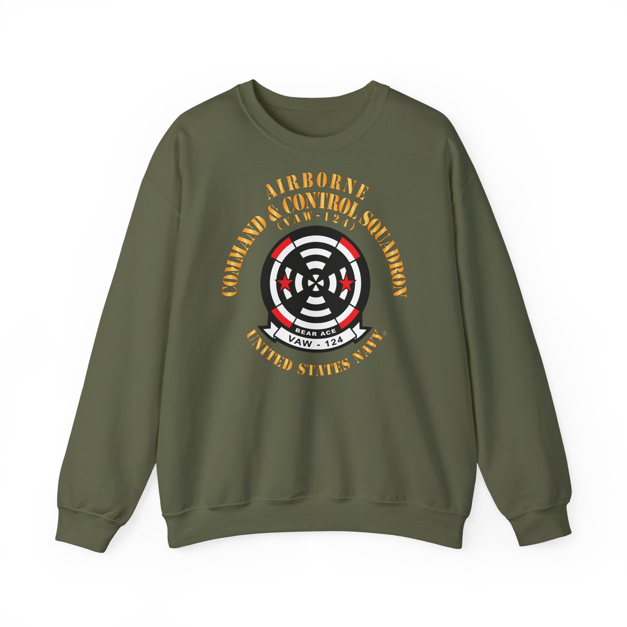 Unisex Heavy Blend™ Crewneck Sweatshirt - Navy - Airborne Command & Control Squadron 124 (VAW-124)