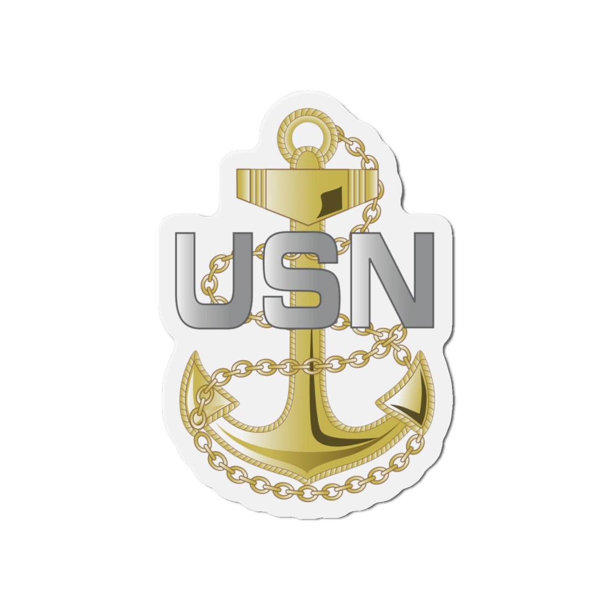 Die-Cut Magnet - Navy - Fouled Anchor wo txt
