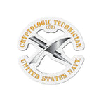 Die-Cut Magnet - Navy - Rate - Cryptologic Technician (CT)