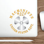 Die-Cut Vinyl Sticker - Navy - Rate - Machinists Mate (MM)