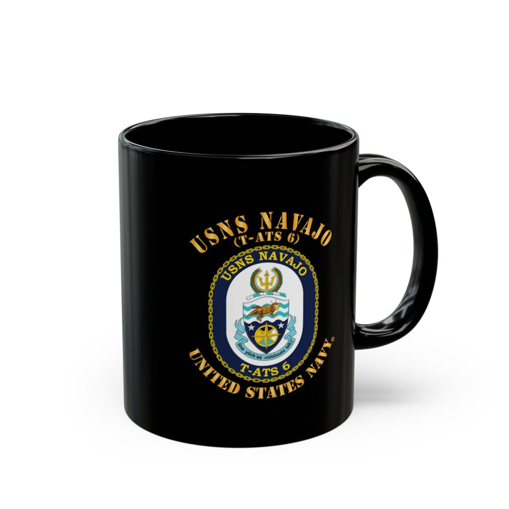 Black Mug (11oz, 15oz) - Navy - USNS Navajo (T-ATS 6)