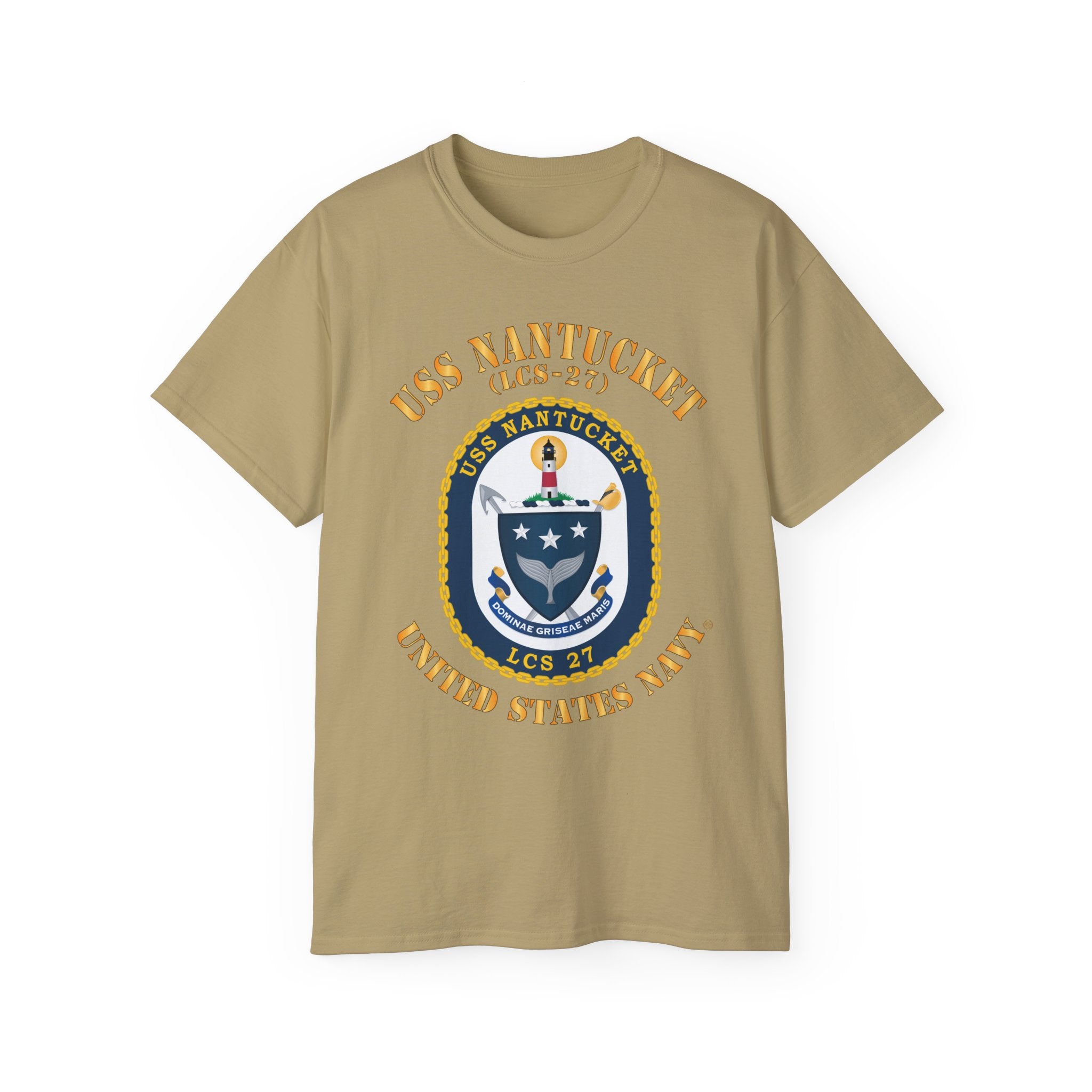 Unisex Ultra Cotton T-Shirt - Navy - USS Nantucket (LCS-27)