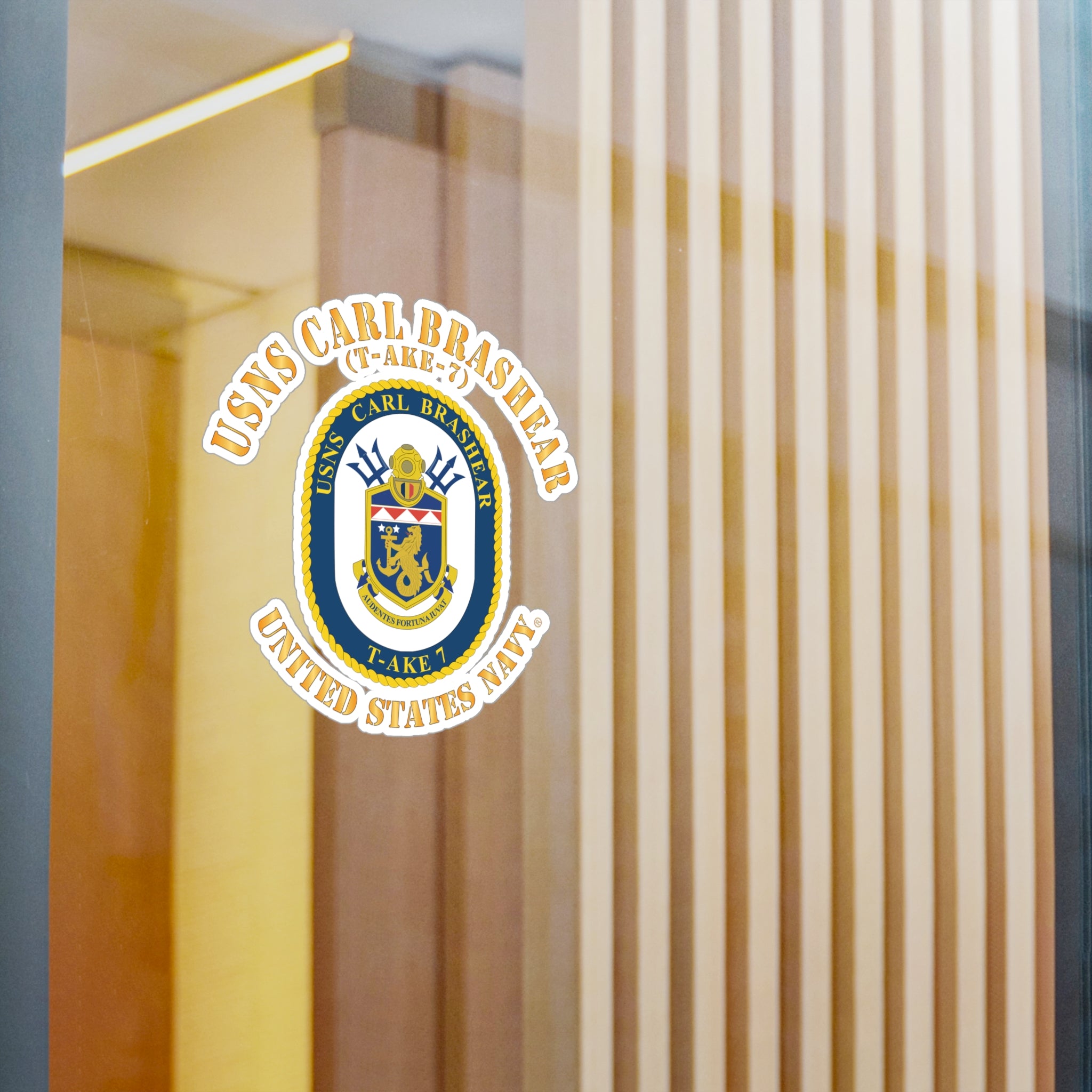 Kiss-Cut Vinyl Decal - Navy - USNS Carl Brashear (T-AKE 7)