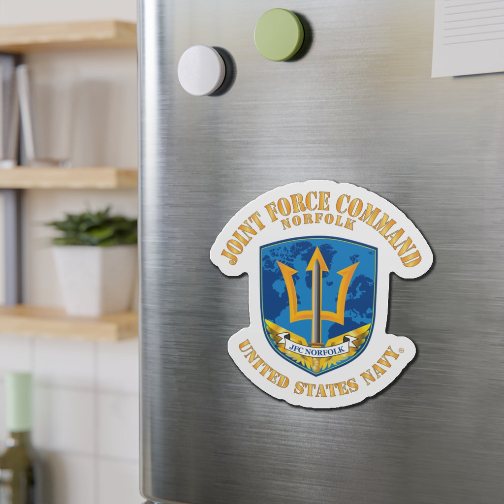 Die-Cut Magnet - Navy - Joint Force Command - Norfolk
