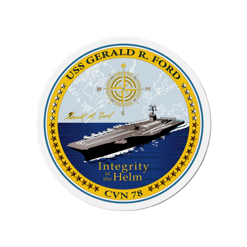 Die-Cut Magnet - Navy - USS Gerald R. Ford (CVN-78) wo txt