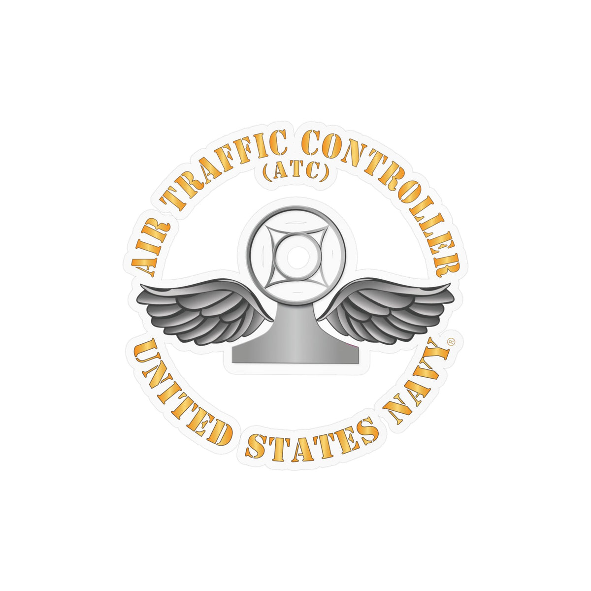 Kiss-Cut Vinyl Decal - Navy - Rate - Air Traffic Controller (ATC)