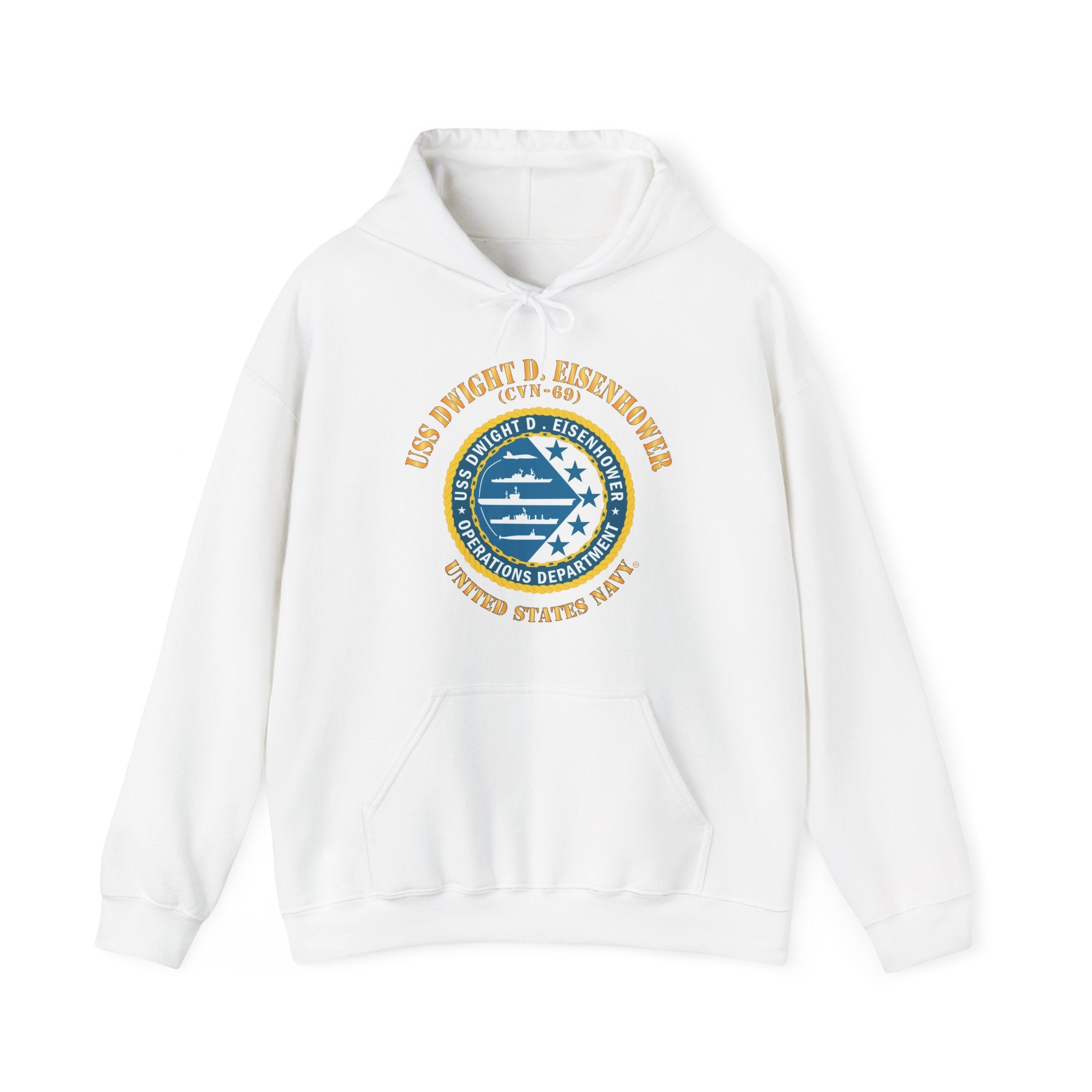 Unisex Heavy Blend™ Hoodies - Navy - USS Dwight D. Eisenhower (CVN-69) - Operations Department