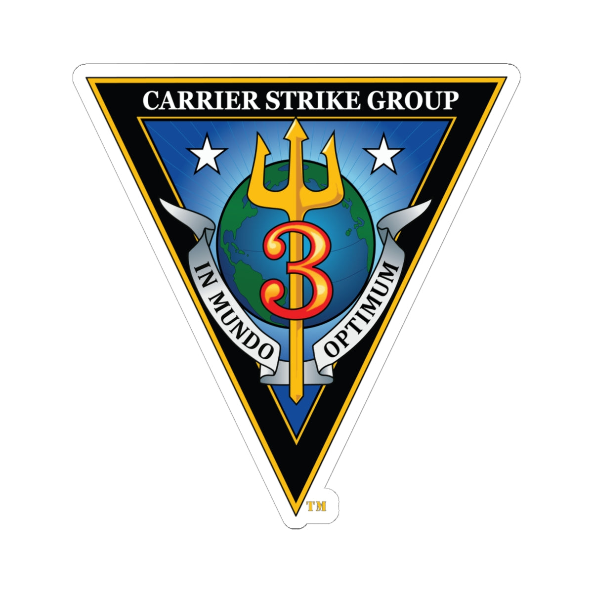 Kiss-Cut Stickers - Navy - Carrier Strike Group 3 (CSG-3) wo txt