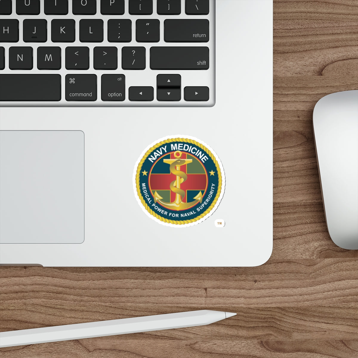 Die-Cut Vinyl Sticker - Navy Medicine - Medical Power for Naval Superiority wo Txt X 300