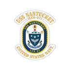 Die-Cut Vinyl Sticker - Navy - USS Nantucket (LCS-27)