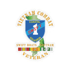 Kiss-Cut Vinyl Decal - Coastal Squadron One (Blue) - SSI -Swift Boats - Vietnam w VN SVC X 300