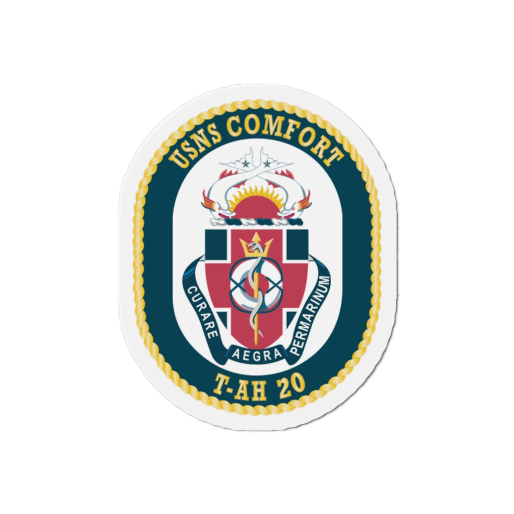 Die-Cut Magnet - Navy - USNS Comfort (T-AH 20) wo txt