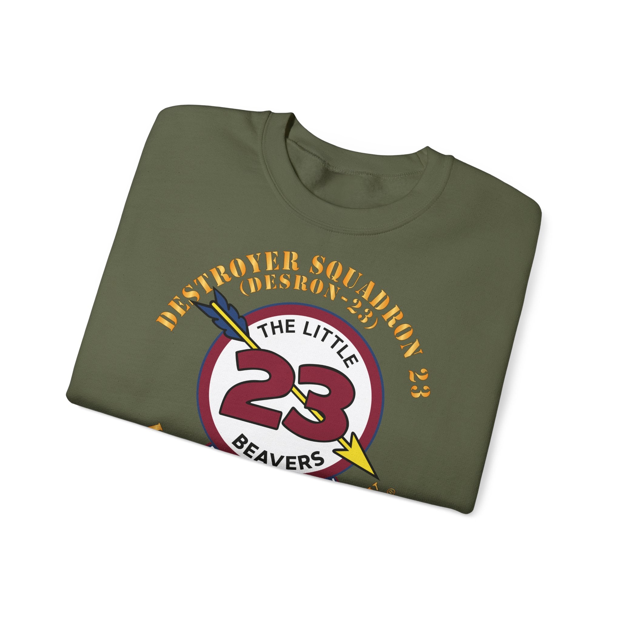 Unisex Heavy Blend™ Crewneck Sweatshirt - Navy - Destroyer Squadron 23 (DESRON-23)
