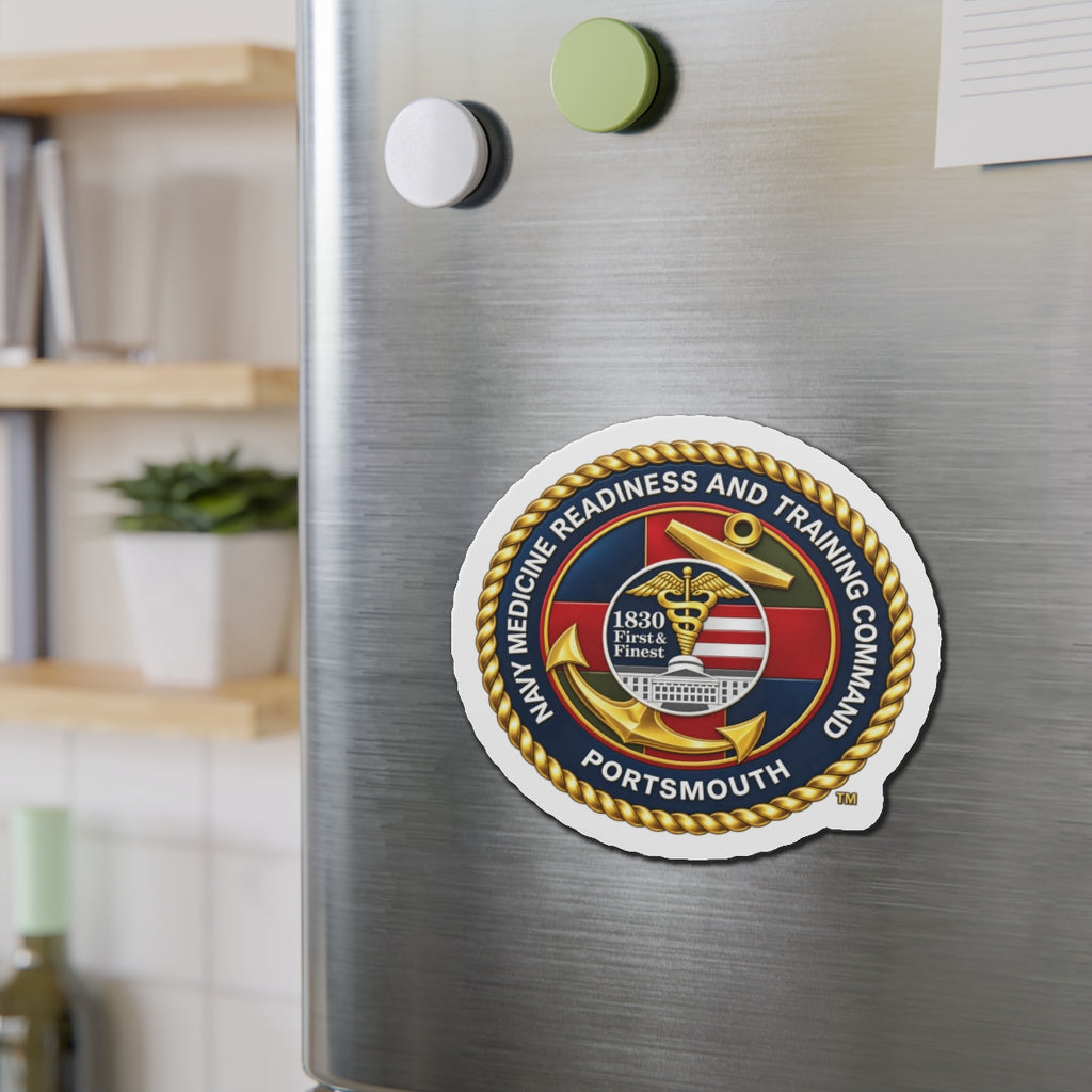 Die-Cut Magnet - Navy - Naval Medical Center Portsmouth wo txt - 3D - Enhanced
