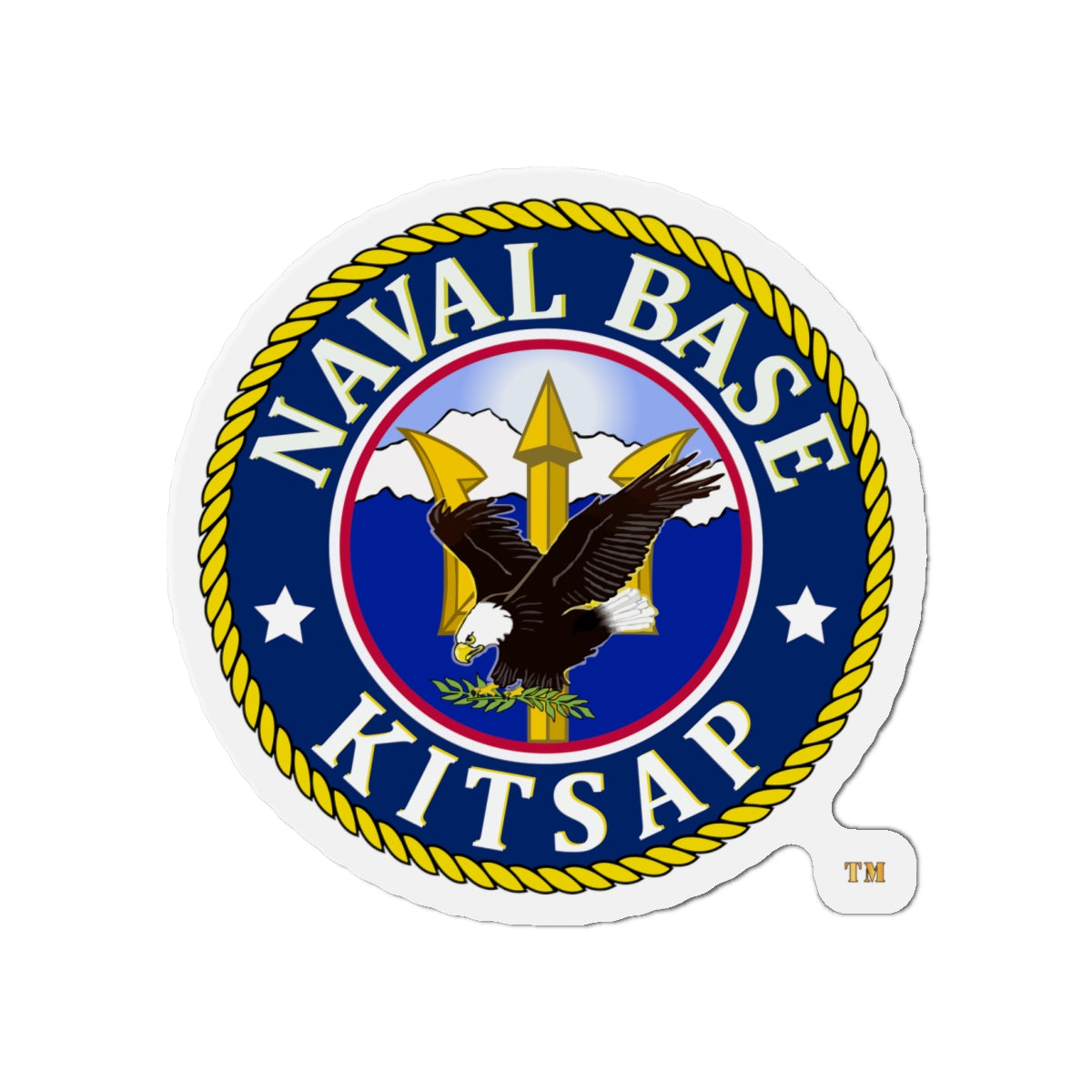 Die-Cut Magnet - Navy - Naval Base Kitsap wo txt