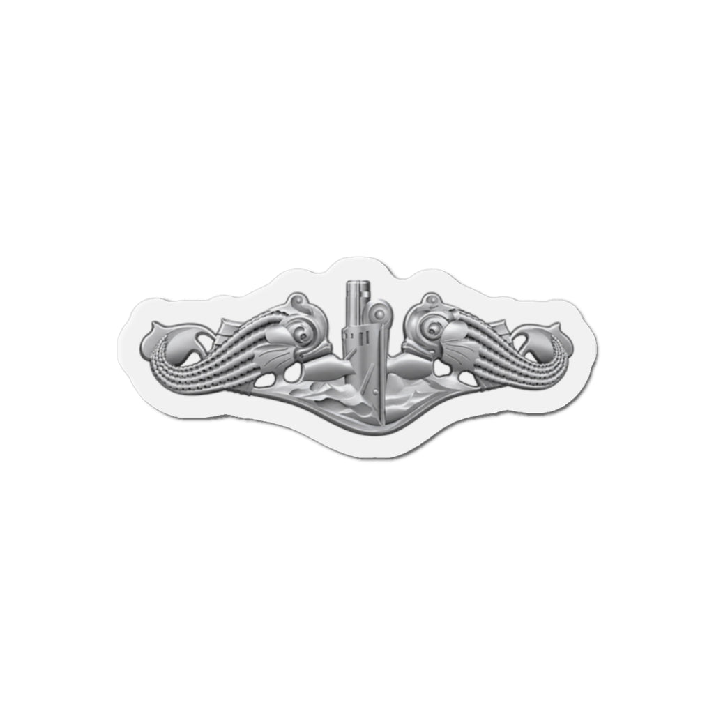 Die-Cut Magnet - Navy - Badge - Submarine Warfare wo txt - Enlisted - 3D - Enhanced