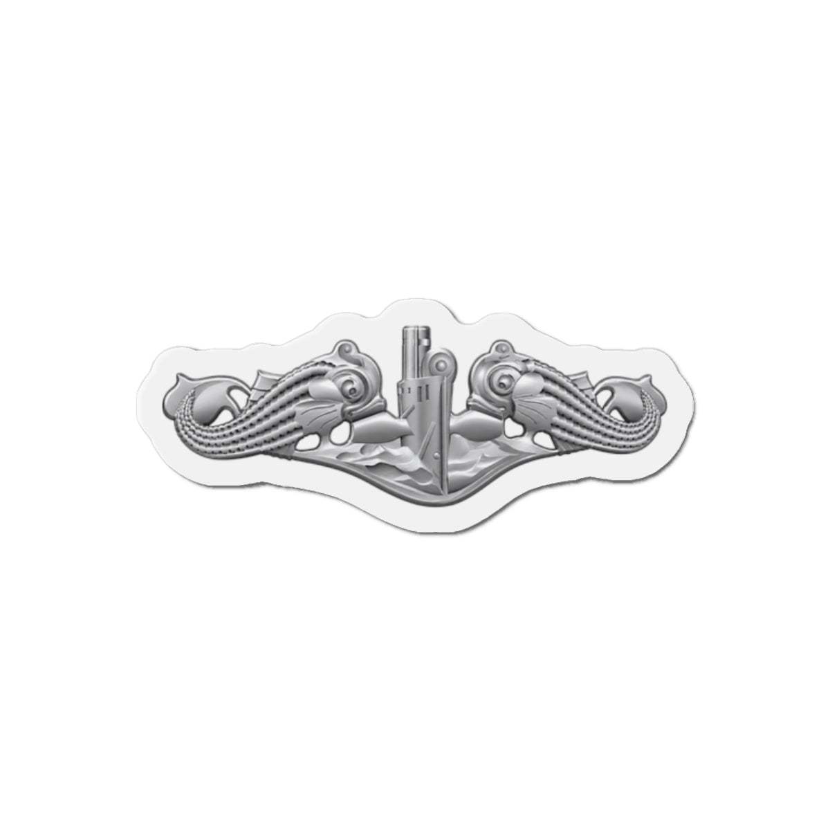 Die-Cut Magnet - Navy - Badge - Submarine Warfare wo txt - Enlisted - 3D - Enhanced