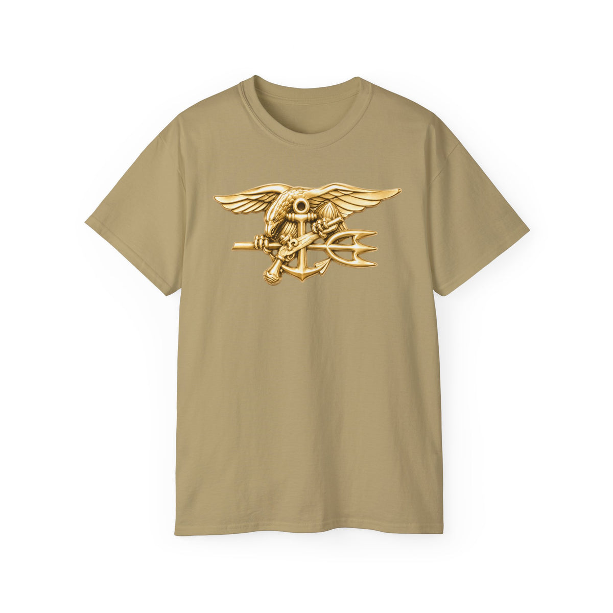 Unisex Ultra Cotton T-Shirt - Navy - Badge - Special Warfare insignia wo txt - 3D - Enhanced