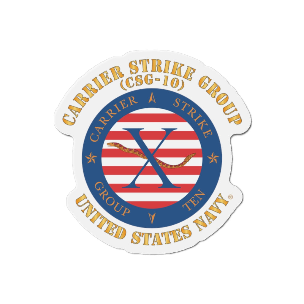 Die-Cut Magnet - Navy - Carrier Strike Group 10 (CSG-10) X 300