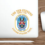 Die-Cut Vinyl Sticker - Navy - USS Ted Stevens (DDG-128)