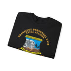 Unisex Heavy Blend™ Crewneck Sweatshirt - Navy - Transient Personnel Unit - Naval Station Norfolk
