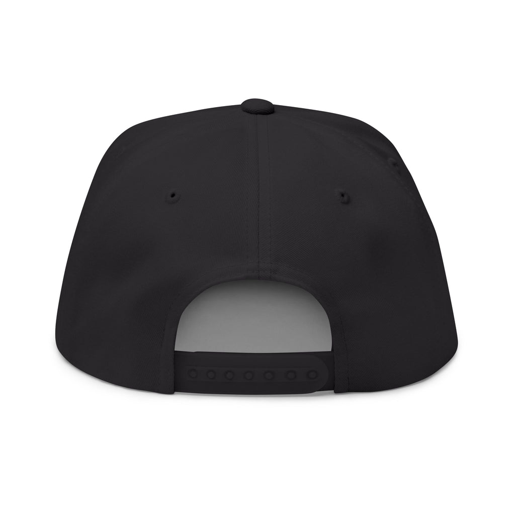 US Navy Embroidered Flat Bill Hat — Retro Varsity Military Style