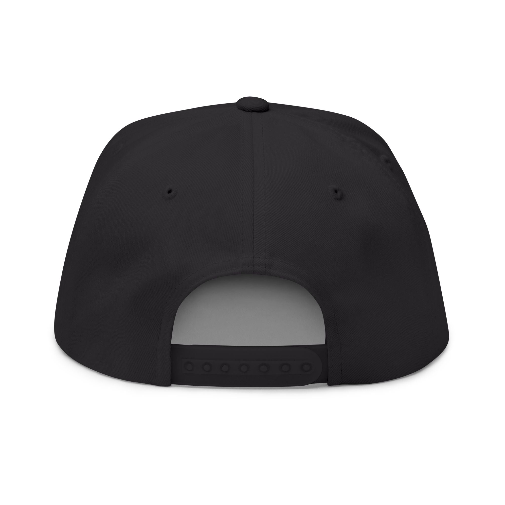 US Navy Embroidered Flat Bill Hat — Retro Varsity Military Style