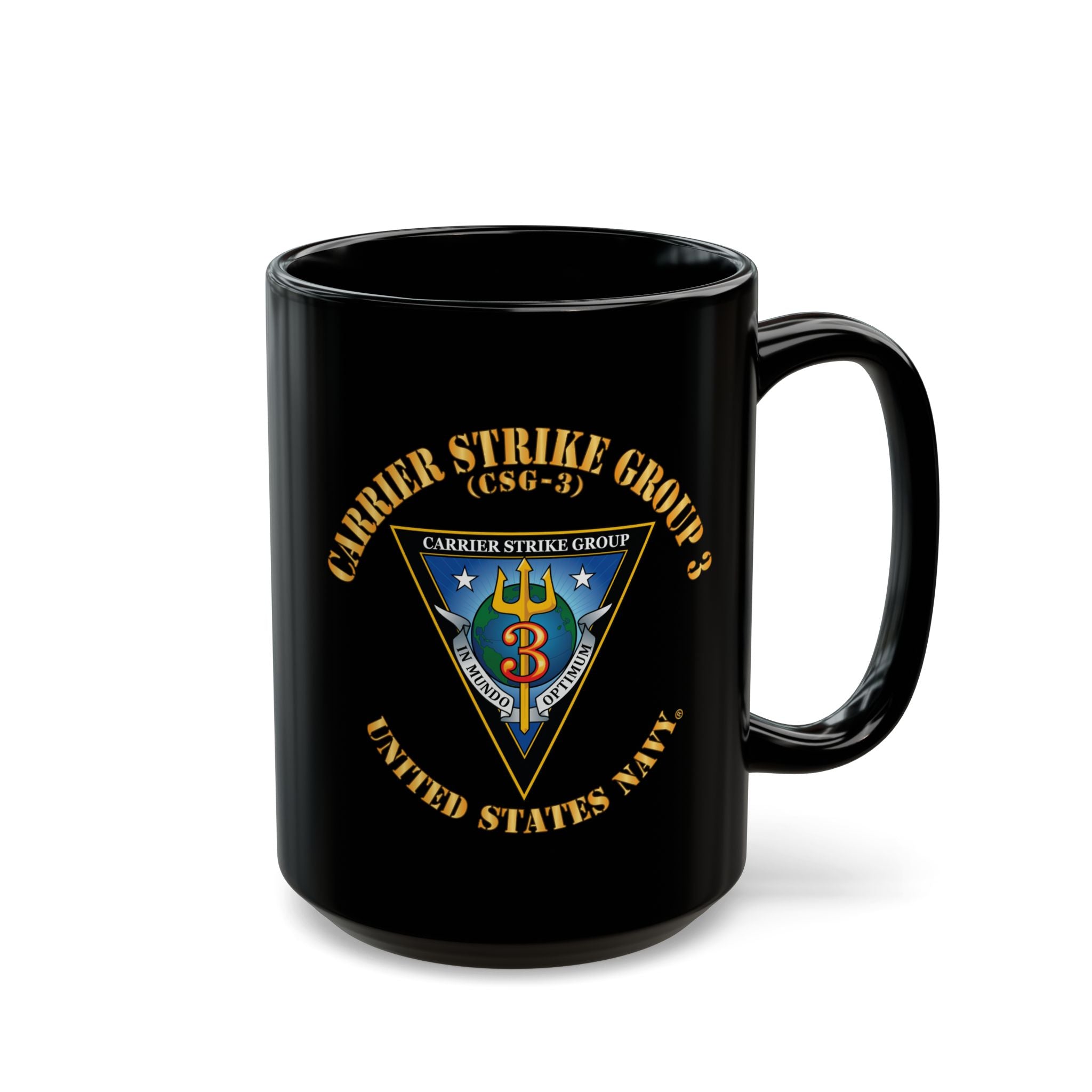 Black Mug (11oz, 15oz) - Navy - Carrier Strike Group 3 (CSG-3)
