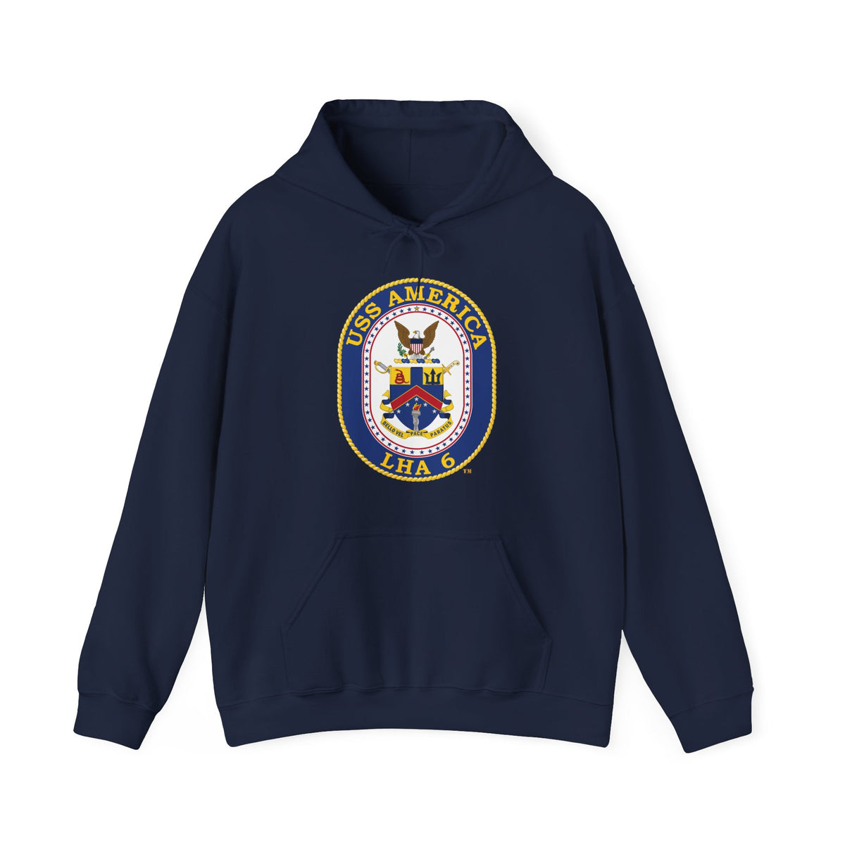 Unisex Heavy Blend™ Hoodies - Navy - USS America (LHA-6) wo txt