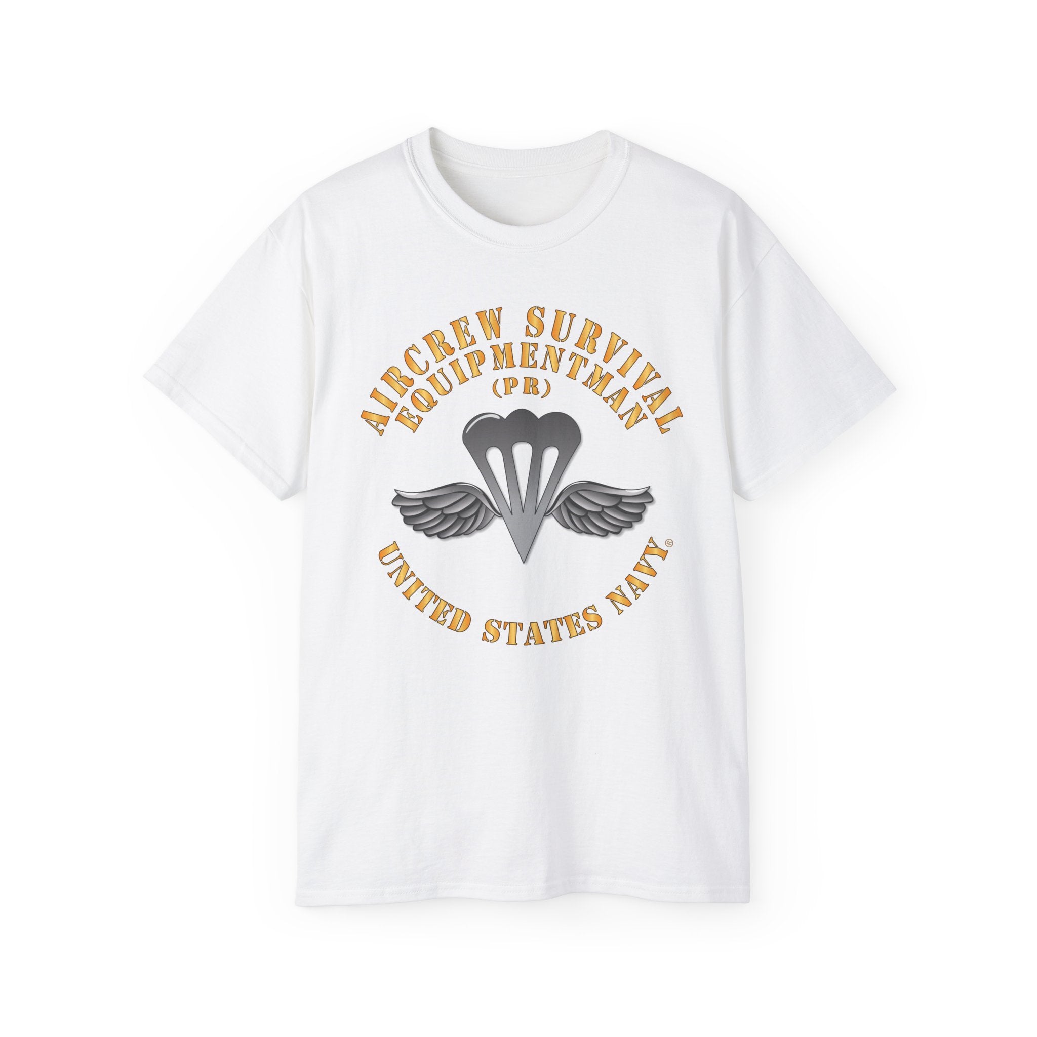 Unisex Ultra Cotton T-Shirt - Navy - Rate - Aircrew Survival Equipmentman (PR)