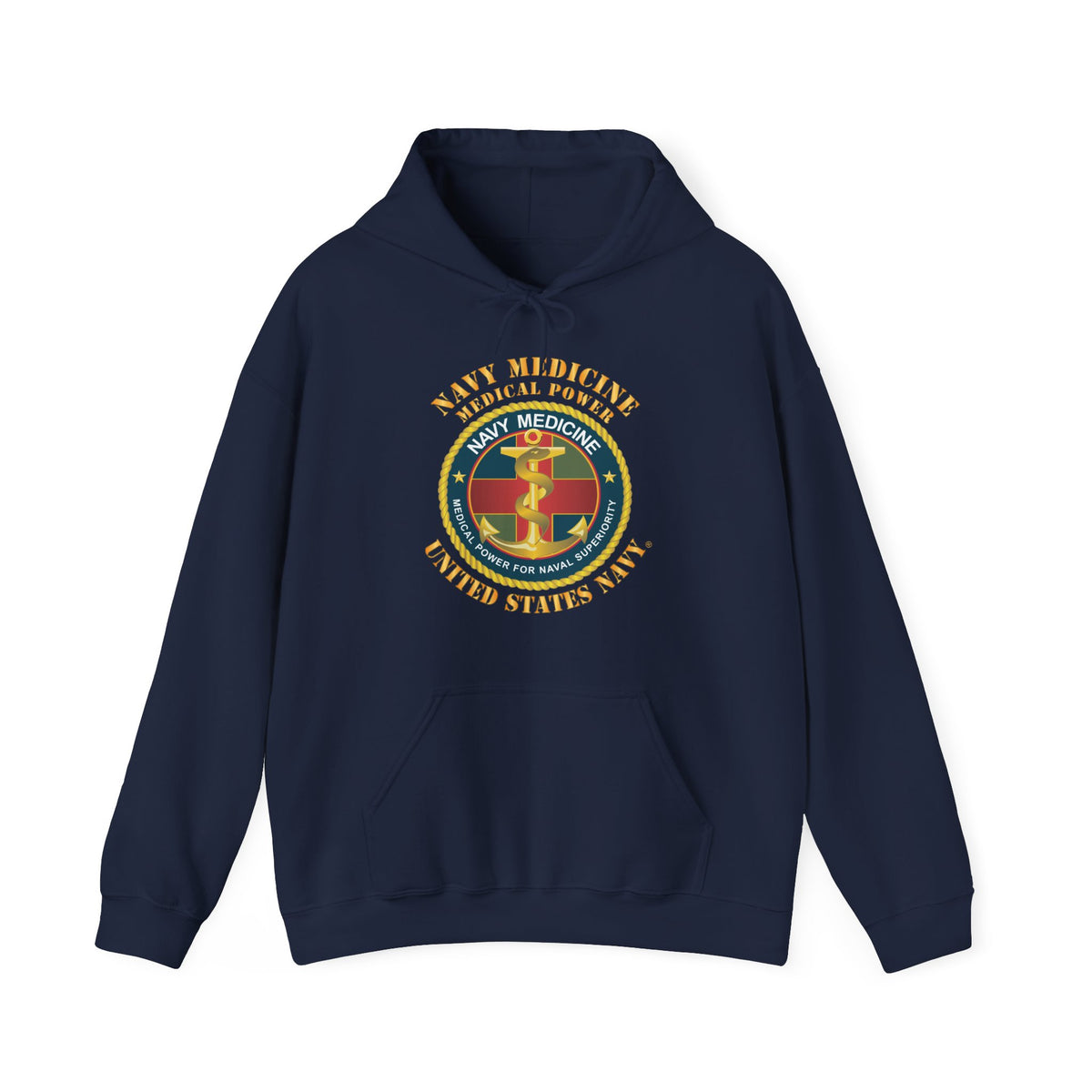 Unisex Heavy Blend™ Hoodies - Navy Medicine - Medical Power for Naval Superiority X 300