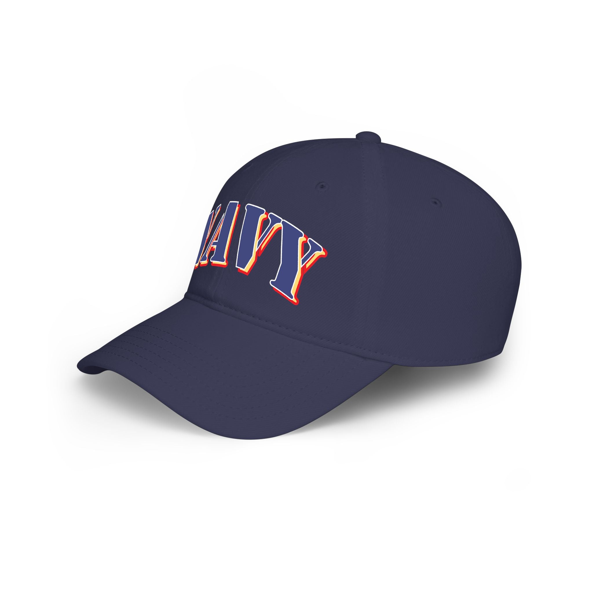 NAVY DTF Baseball Cap — Red Low Profile Hat for Military & Patriotic Fans