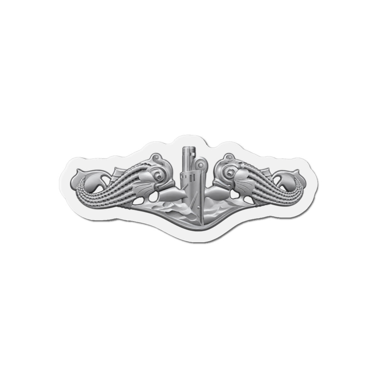 Die-Cut Magnet - Navy - Badge - Submarine Warfare wo txt - Enlisted - 3D - Enhanced