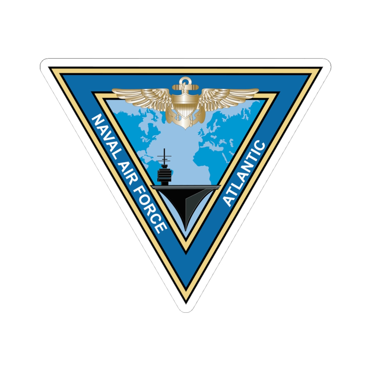 Kiss-Cut Stickers - Navy - Commander, Naval Air Force Atlantic - COMNAVAIRLANT wo Txt