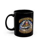 Black Mug (11oz, 15oz) - Navy - Naval Air Station Oceana - Crest with Aircraft - United States Navy - 3D - Enhanced