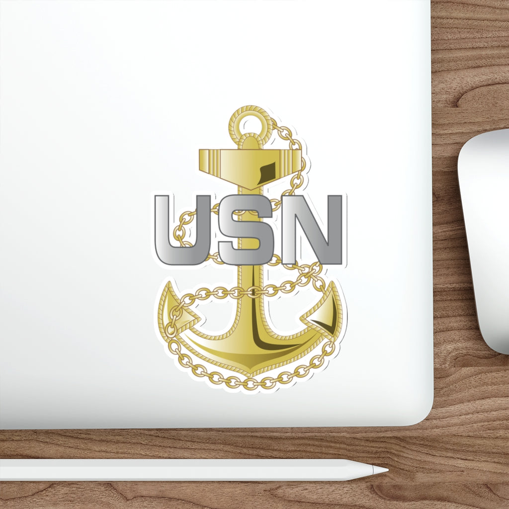 Die-Cut Vinyl Sticker - Navy - Fouled Anchor wo txt