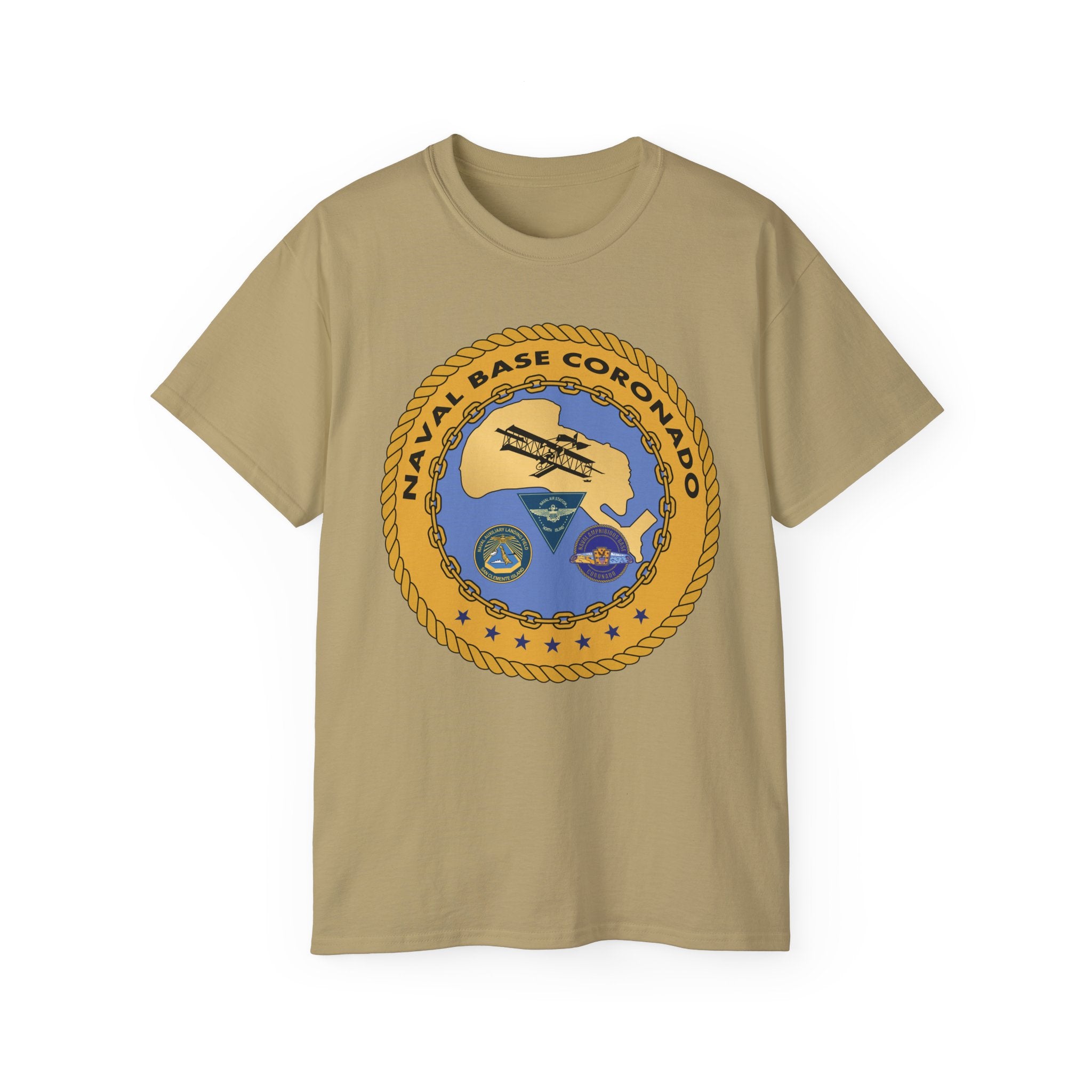 Unisex Ultra Cotton T-Shirt - Navy - Naval Base Coronado wo txt