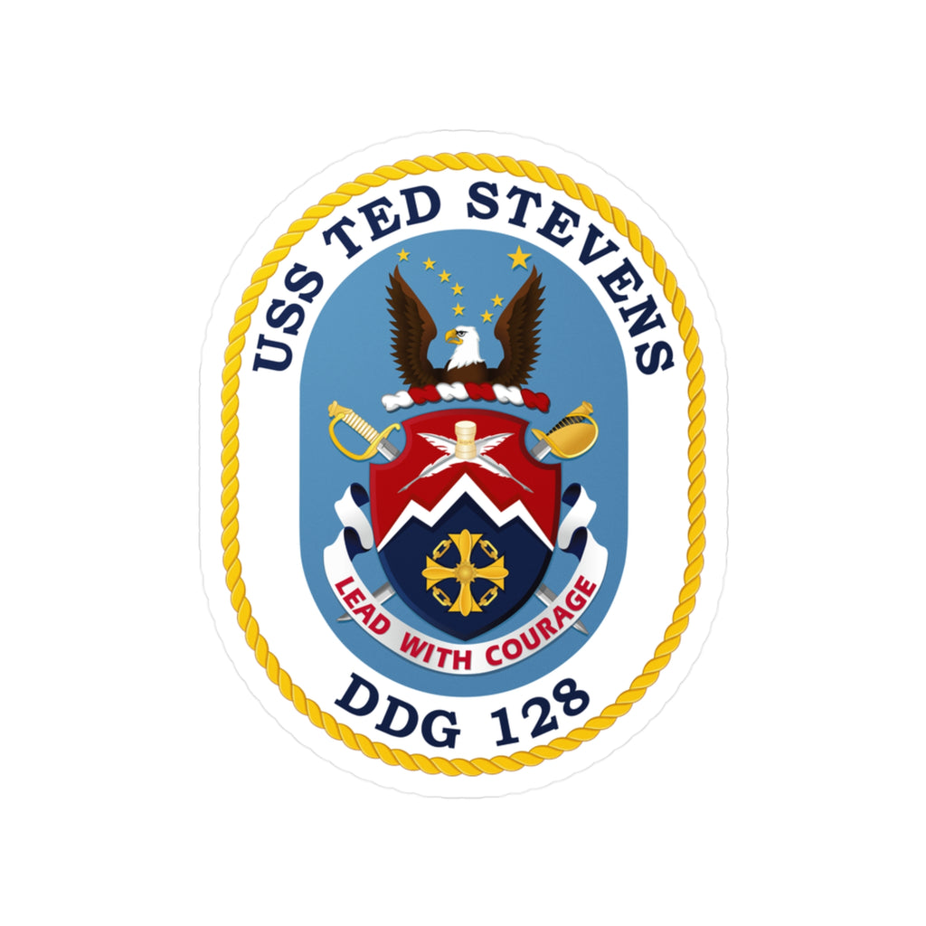 Kiss-Cut Vinyl Decal - Navy - USS Ted Stevens (DDG-128) wo txt