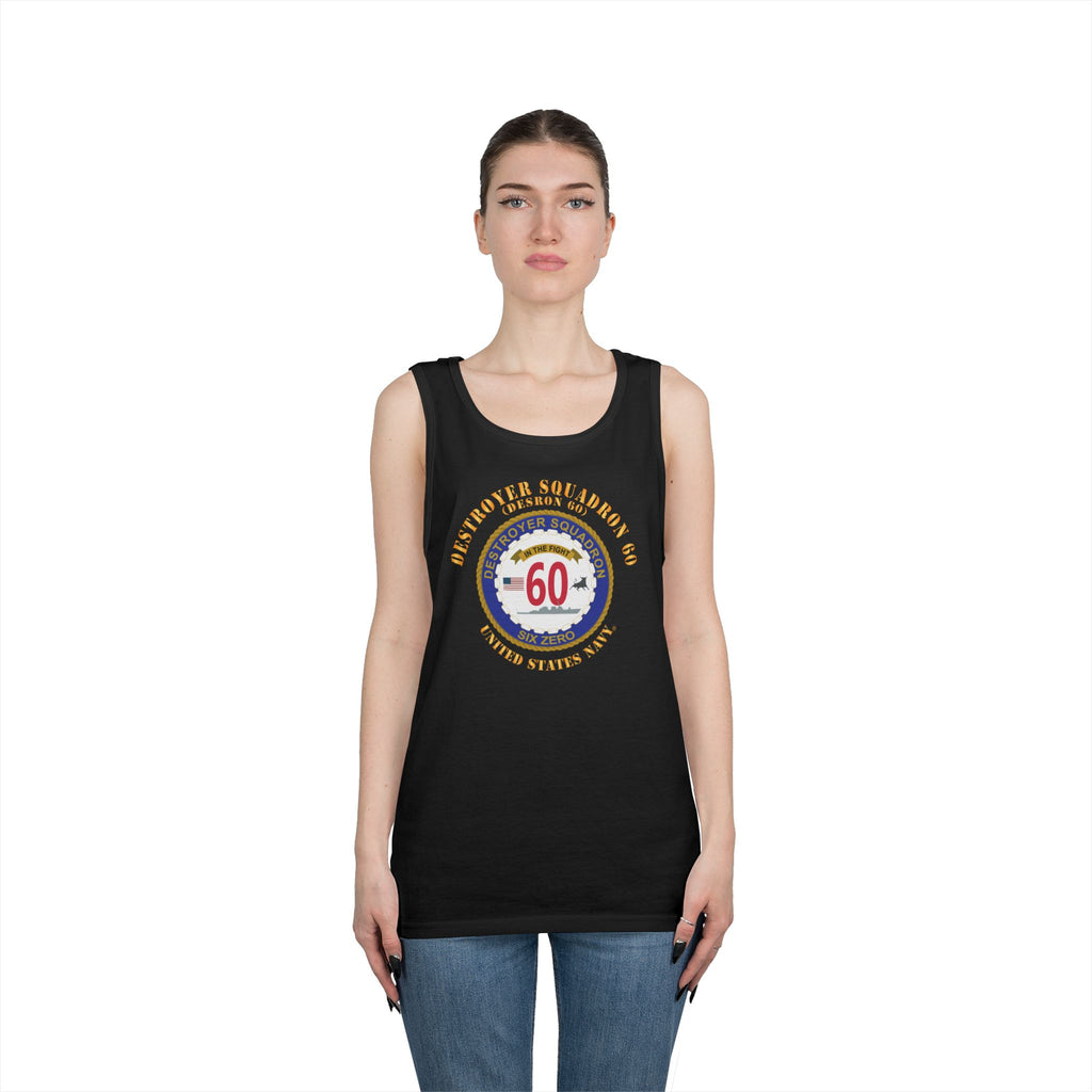 Unisex Heavy Cotton Tank Top - Navy - Destroyer Squadron 60