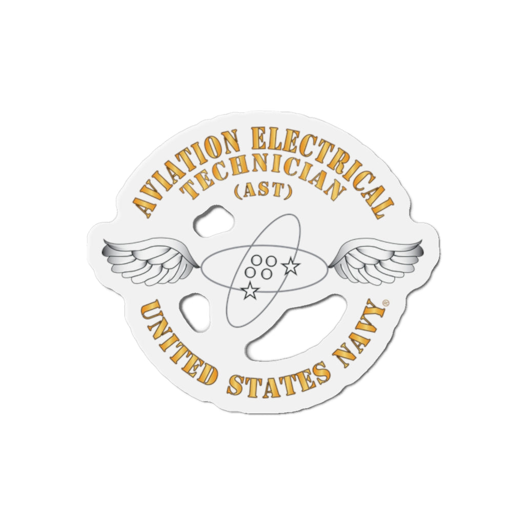 Die-Cut Magnet - Navy - Rate - Aviation Electrical Technician (AST)