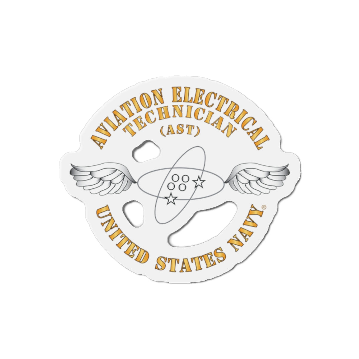 Die-Cut Magnet - Navy - Rate - Aviation Electrical Technician (AST)